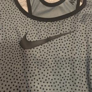 Nike pro tank black gray Dots